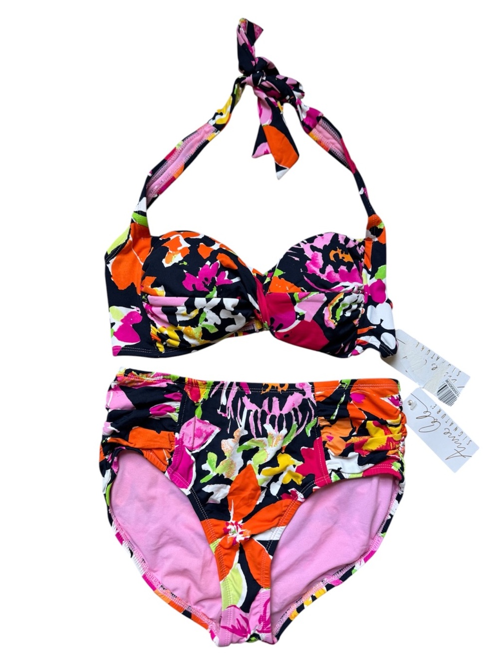 Anne Cole Bright Floral Bikini Set